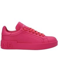 Dolce & Gabbana - Logo Embossed Lace-Up Sneakers - Lyst