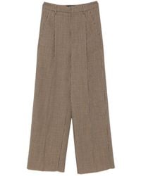 The Seafarer - Sascia Checked Wide-Leg Pants - Lyst