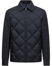 Moncler - Aiguille Diamond-Quilted Down Shirt Jacket - Lyst