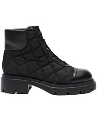 Stuart Weitzman - Hudson Quilted Leather Hiker Booties - Lyst