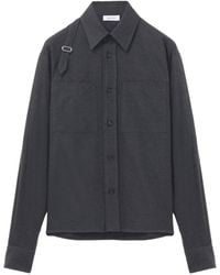 McQueen - Harness-Detail Patch-Pocket Overshirt - Lyst