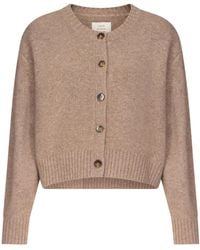 Loulou de Saison - Remus Ribbed-Knit Cropped Cardigan - Lyst