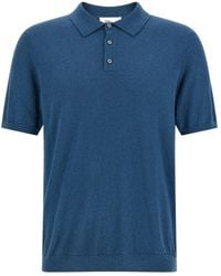Roberto Collina - Textured Knit Polo Shirt - Lyst