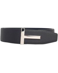 Tom Ford - T Icon Reversible Leather Belt - Lyst