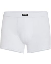 ZEGNA - Logo Waist-Edge Panties - Lyst