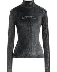 DIESEL - Charcoal Top Rayon, Polyester - Lyst