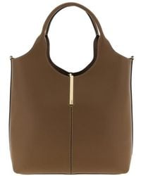 Tod's - Logo Engraved Small Shopper Bag - Lyst