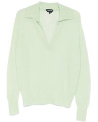 Tom Ford - V-Neck Collared Sweater - Lyst