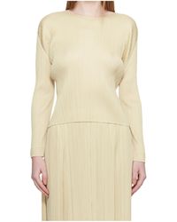 Pleats Please Issey Miyake - Monthly Colors December Long-Sleeve Pleated T-Shirt - Lyst