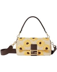 Fendi - Bag Embroidered With Multicolored Sequins And Beads - Lyst