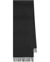Saint Laurent - Monogram Fringed Scarf - Lyst