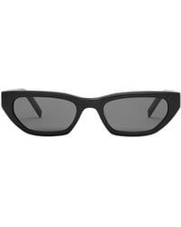 Saint Laurent - Cat-Eye Narrow-Frame Sunglasses - Lyst