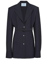 Prada - Wool-Mohair Single-Breasted Blazer - Lyst