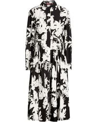 Max Mara - Midi Dress Cotton - Lyst