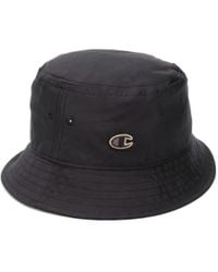 Rick Owens - X Champion Joint Embroidered Logo Wide-Brimmed Hat - Lyst