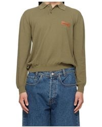 Magliano - Long-Sleeved Knit Polo Shirt - Lyst