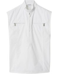 Burberry - Half-Zip High-Neck Tank Top - Lyst