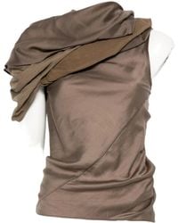 Entire studios - Draft Draped Sleeveless Top - Lyst