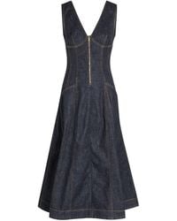 Self-Portrait - Sleeveless Mid-Length Dress - Lyst