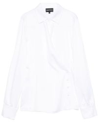 Emporio Armani - Wrapped Long-Sleeve Shirt - Lyst