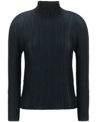 Issey Miyake - Wooly Pleats 68 High Neck Top - Lyst