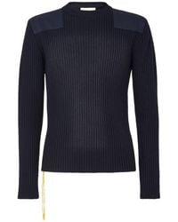 Fendi - Wool Ribbed Jumper - Lyst