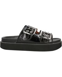 Ganni - Minimalist Versatile Round-Toe Slippers - Lyst