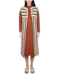 Alysi - Stripe Detailed Knitted Gilet - Lyst