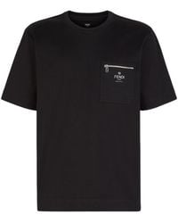 Fendi - Logo Printed Crewneck T-Shirt - Lyst