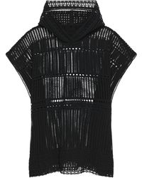 Givenchy - Crochet Knit Poncho - Lyst