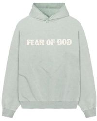 Fear Of God - Long-Sleeved Logo Printed Hoodie - Lyst