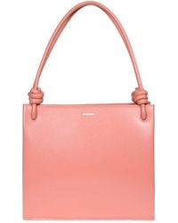 Jil Sander - Knot-Detailed Logo Printed Tote Bag - Lyst