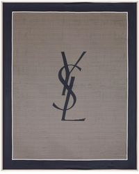 Saint Laurent - Cassandre Striped Shawl - Lyst