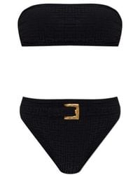 Balmain - Logo Monogram Two Piece Swimsuit - Lyst