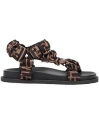 Fendi - Feel Ff Motif Sandals - Lyst