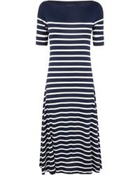 Ralph Lauren - "Munzie" Elbow Sleeves Day Dress - Lyst