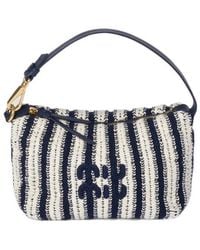 Miu Miu - Spirit Crochet And Leather Pouch - Lyst