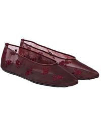 Magda Butrym - Embroidered Mesh Ballet Flats - Lyst