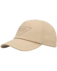 Prada - Embroidered Logo Baseball Cap - Lyst