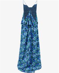 ROTATE BIRGER CHRISTENSEN Heart-Print Maxi Dress in Pink | Lyst