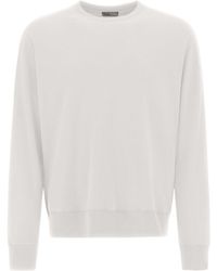 Herno - Logo Detailed Crewneck Sweatshirt - Lyst