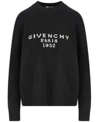 Givenchy - Logo Intarsia Knit Jumper - Lyst
