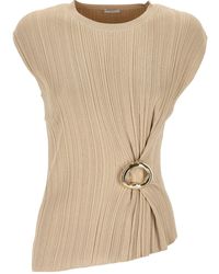 JOSEPH - Pleated Ring-Detail Top - Lyst