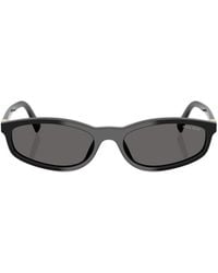 Miu Miu - Eyewear Oval-Frame Sunglasses - Lyst