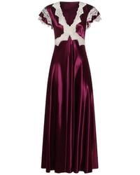 Alberta Ferretti - Lace-Detailed Dress - Lyst