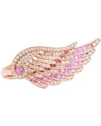 Garrard - 18-Karat Rose, Sapphire And Diamond Ring - Lyst
