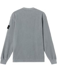 Stone Island - Comfort-Fit Crewneck Sweatshirt With Shoulder Inserts - Lyst