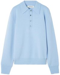 Rohe - Polo-Collar Knitted Sweater - Lyst