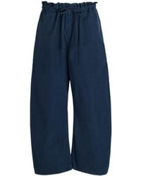 Polo Ralph Lauren - Drawstring Barrel-Leg Cotton-Poplin Trousers - Lyst