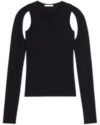 Helmut Lang - Cut Out Knitted Jumper - Lyst
